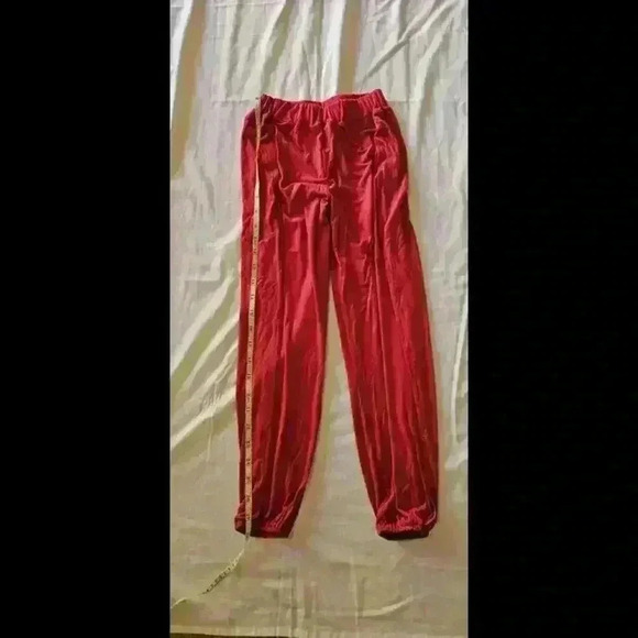 Comfortable Stretchy Red Lounge Pants - Picture 5 of 7
